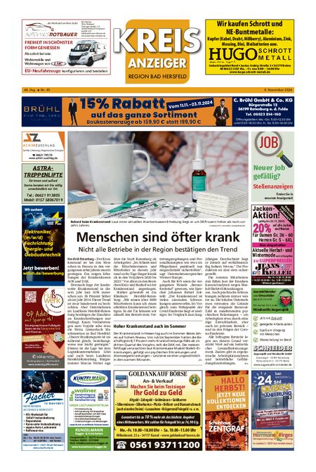 Kreisanzeiger vom 09.11.2024