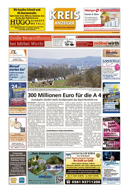 Kreisanzeiger vom 12.04.2025