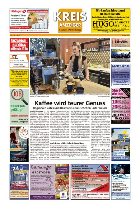 Kreisanzeiger vom 10.05.2025