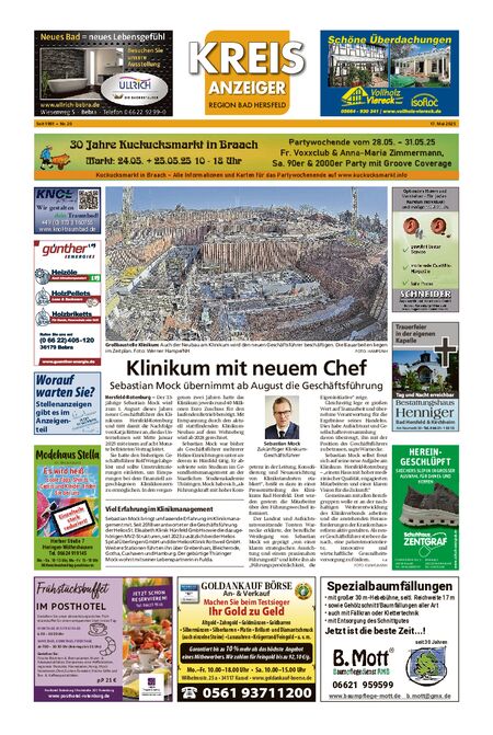 Kreisanzeiger vom 17.05.2025