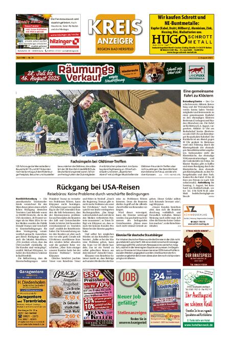 Kreisanzeiger vom 02.08.2025