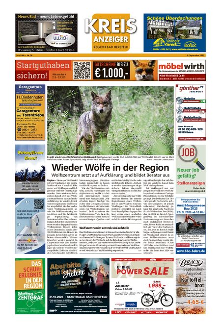 Kreisanzeiger vom 06.09.2025