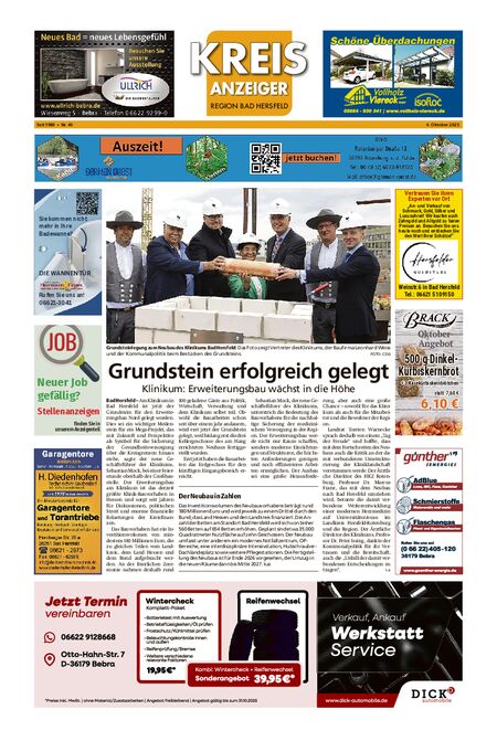 Kreisanzeiger vom 04.10.2025