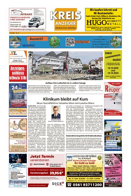 Kreisanzeiger vom 11.10.2025