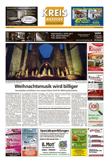 Kreisanzeiger vom 29.11.2025
