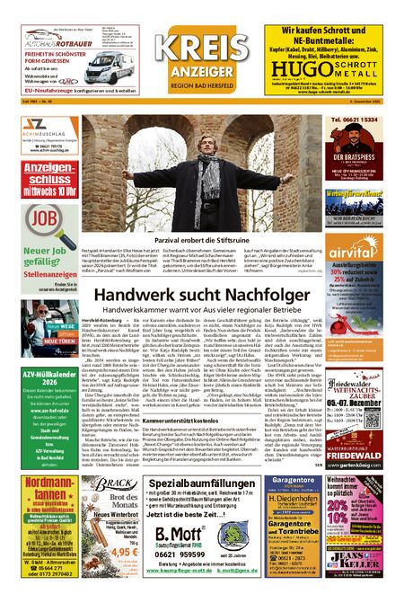 Kreisanzeiger vom 06.12.2025