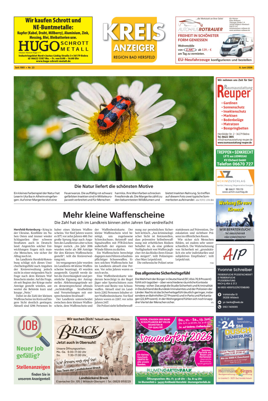 Kreisanzeiger 23-26 vom Samstag, 06.06.2026
