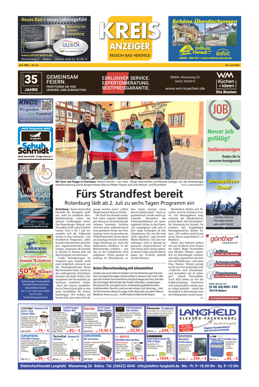 Kreisanzeiger 26-25 vom Samstag, 28.06.2025