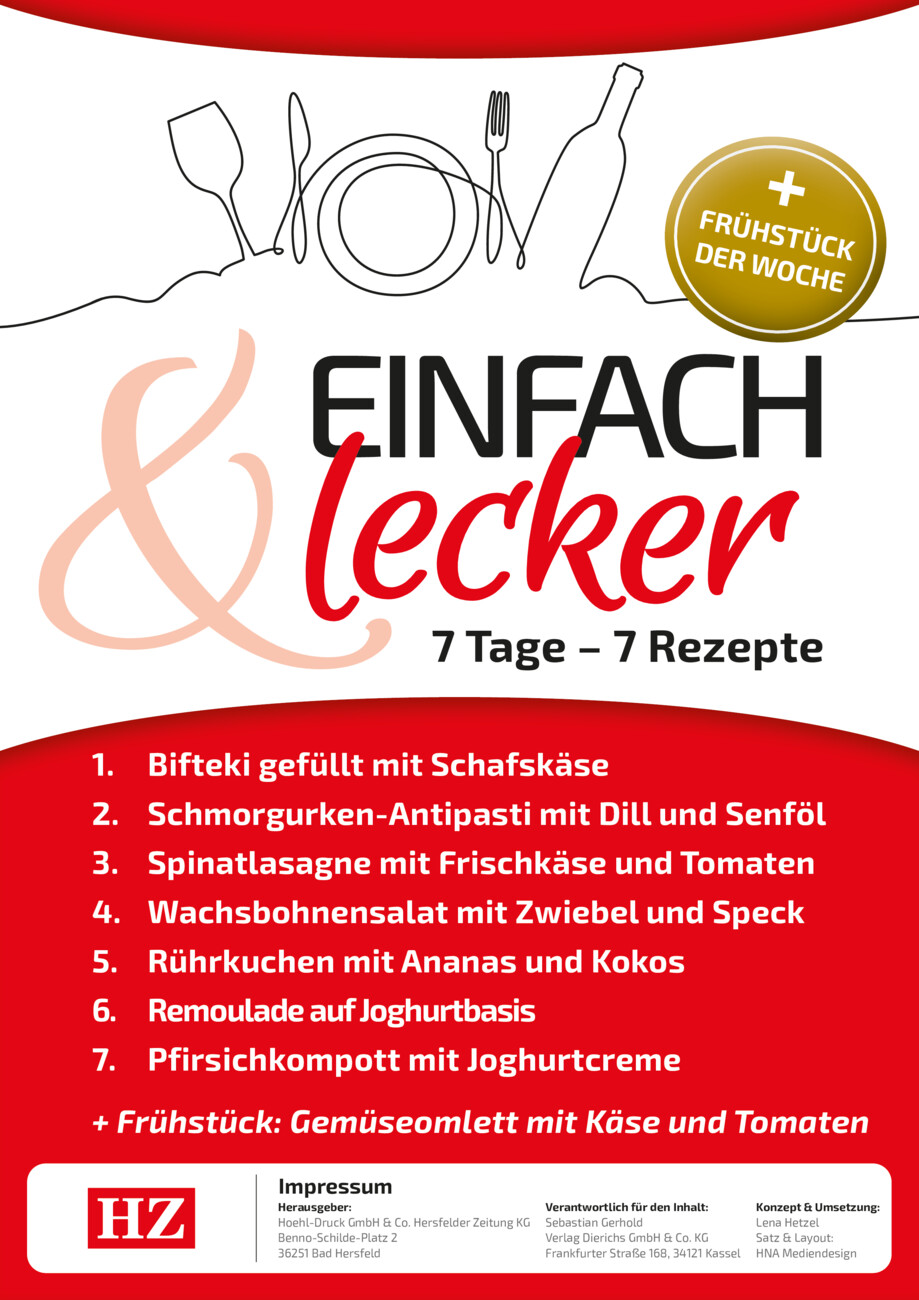 Rezeptheft 32-25 vom Montag, 04.08.2025