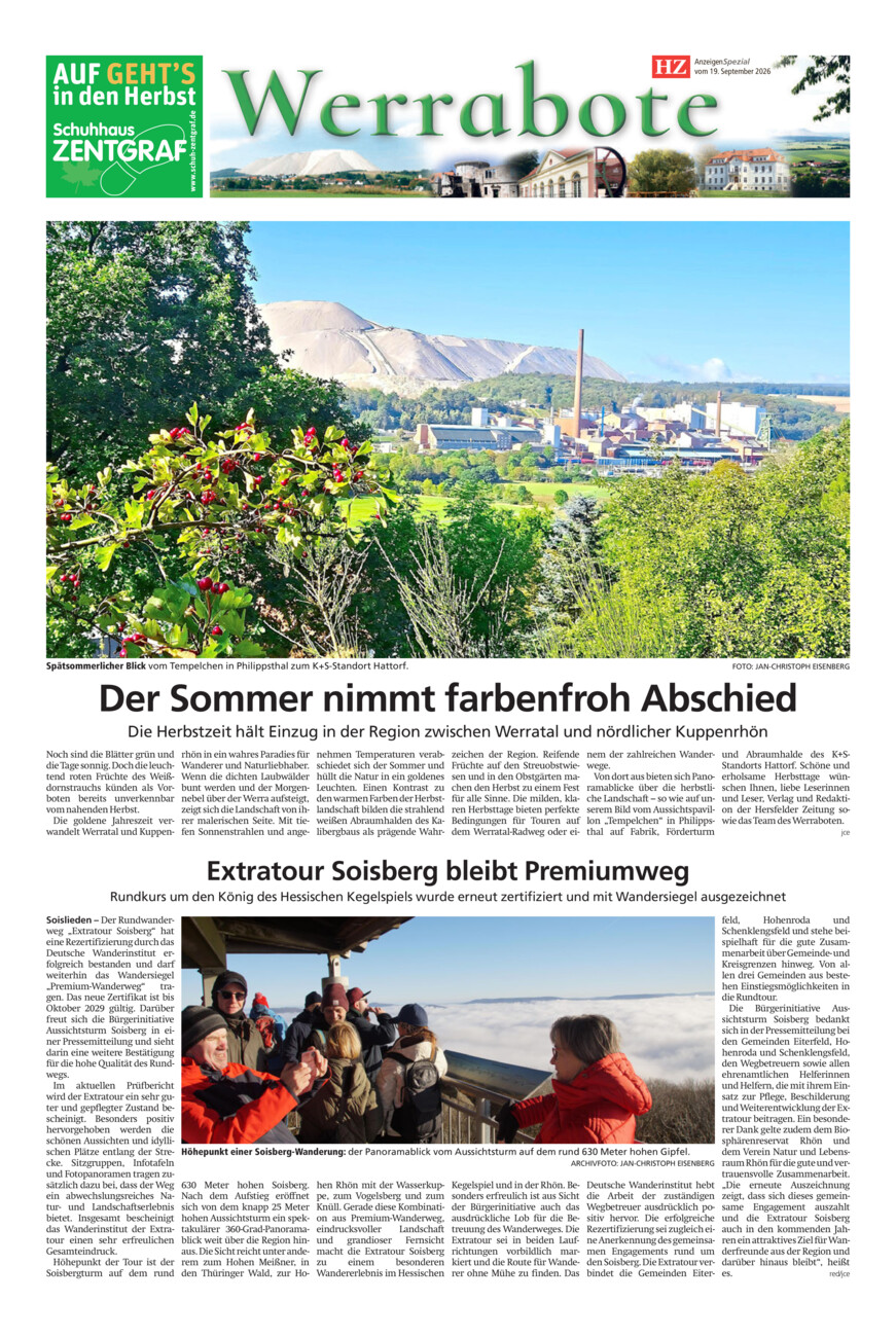 Werrabote 09-26 vom Samstag, 19.09.2026