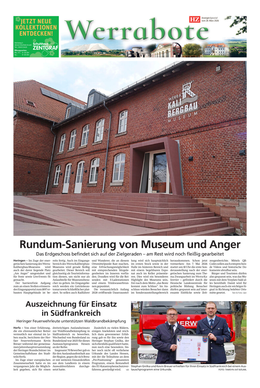 Werrabote 13-26 vom Samstag, 28.03.2026