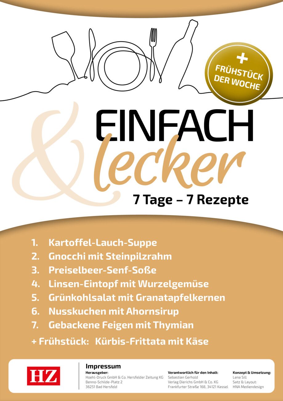 Rezeptheft 45-25 vom Montag, 03.11.2025