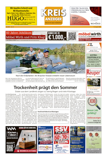 Kreisanzeiger vom 15.08.2026