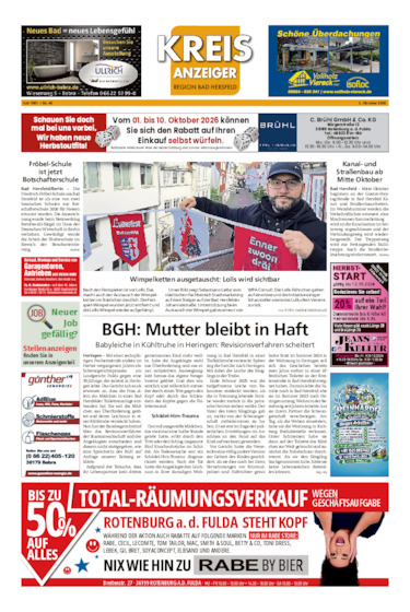 Kreisanzeiger vom 02.10.2026